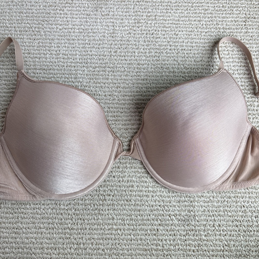 Vassarette 36D push up underwire beige padded Bra